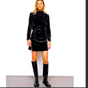 ZARA Paisley Velvet Dress